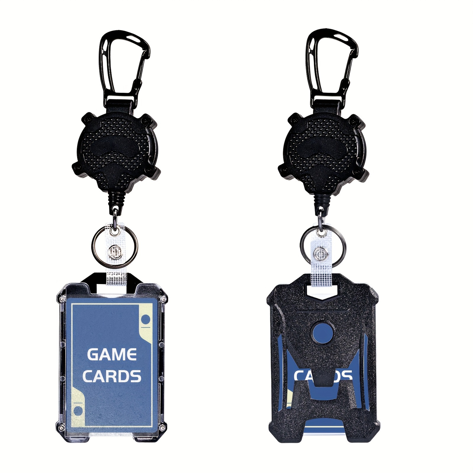 Retractable Badge Holder Heavy Duty Carabiner Keychain - Temu