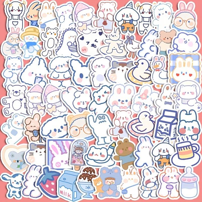 Sanrio Cartoon Anime Kawaii Lively Hello Kitty Stickers for Laptop Suitcase  Stationery Waterproof Decals Graffiti Kids