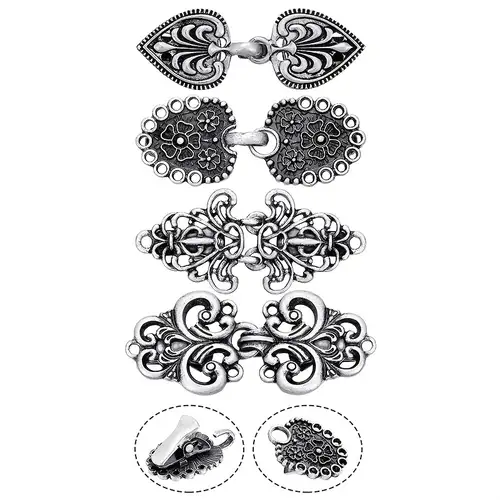 Dropship 6 Pcs Vintage Cardigan Clips Flower Butterfly Shirt Scarf Clip  Brooch Dress Clips Back Cinch Retro Sweater Clasp Collar Chain Clips Gold  Silver to Sell Online at a Lower Price