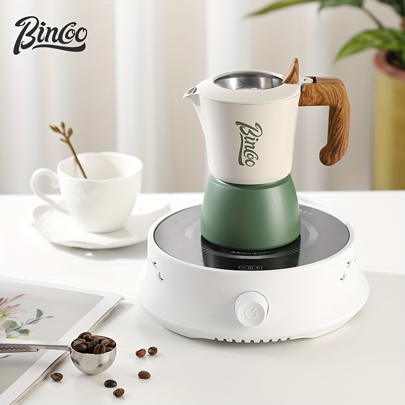 BINCOO 2 Cups Double Valve Moka Pot Espresso Coffee Pot Set