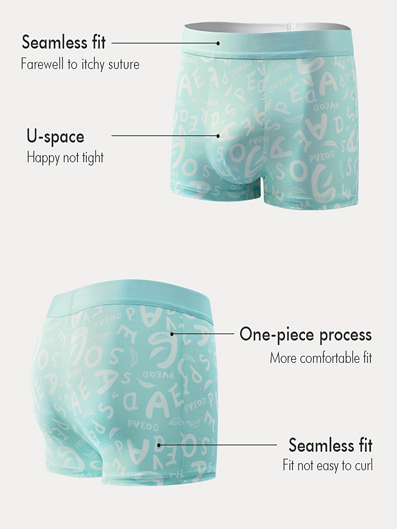 Men's Ice Silk Cool Underwear Graphene Antibacterial - Temu