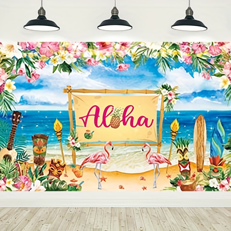 Hawaiian Aloha Party Decor Extra Large Summer Luau Beach - Temu
