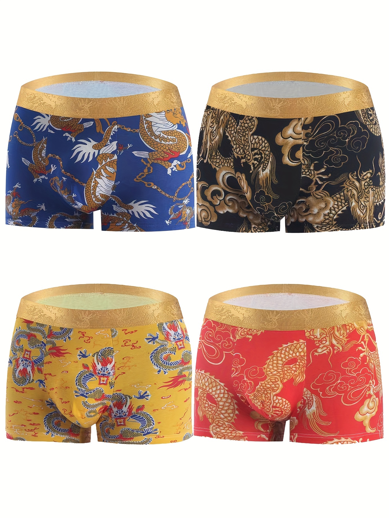 Men's Underwear Boxer Briefs Comfortable Breathable Boxers - Temu