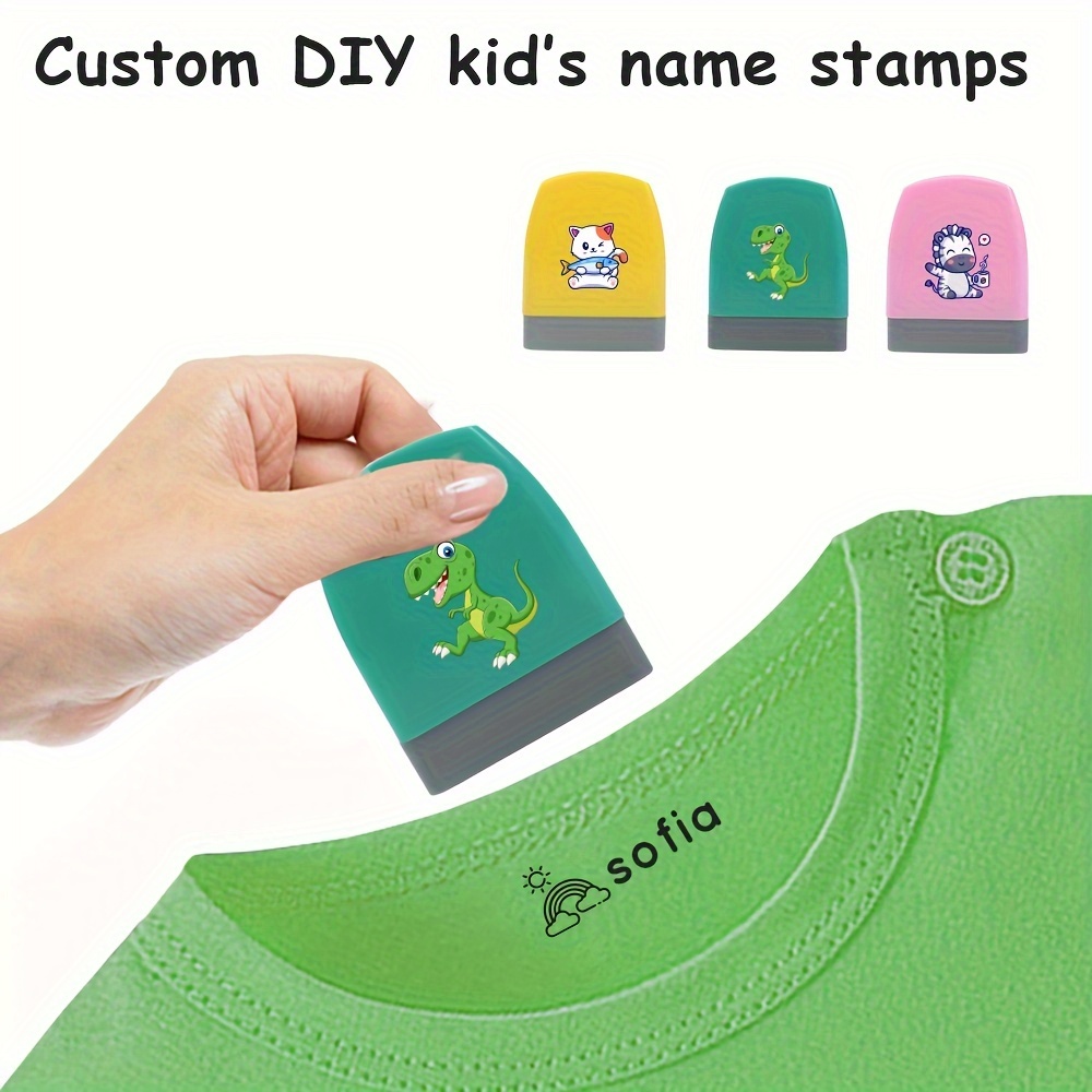 Name Stamp For Clothes Kids,custom Name Stamp,kiddo Stamp,kiddo Space Stamp,personalised  Clothes Name Stamp For Kids