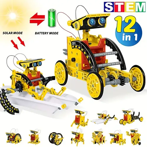 11 in 1 Kit Robot Solare Stem Regali Bambini 8 9 10 11 12 13