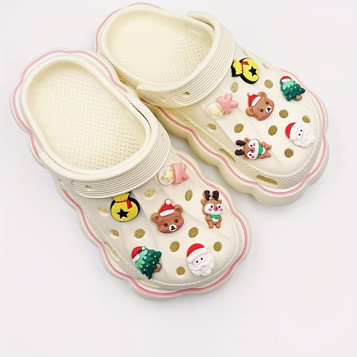 Kawaii 3d Cartoon Shoes Charms For Clogs Sandals - Temu