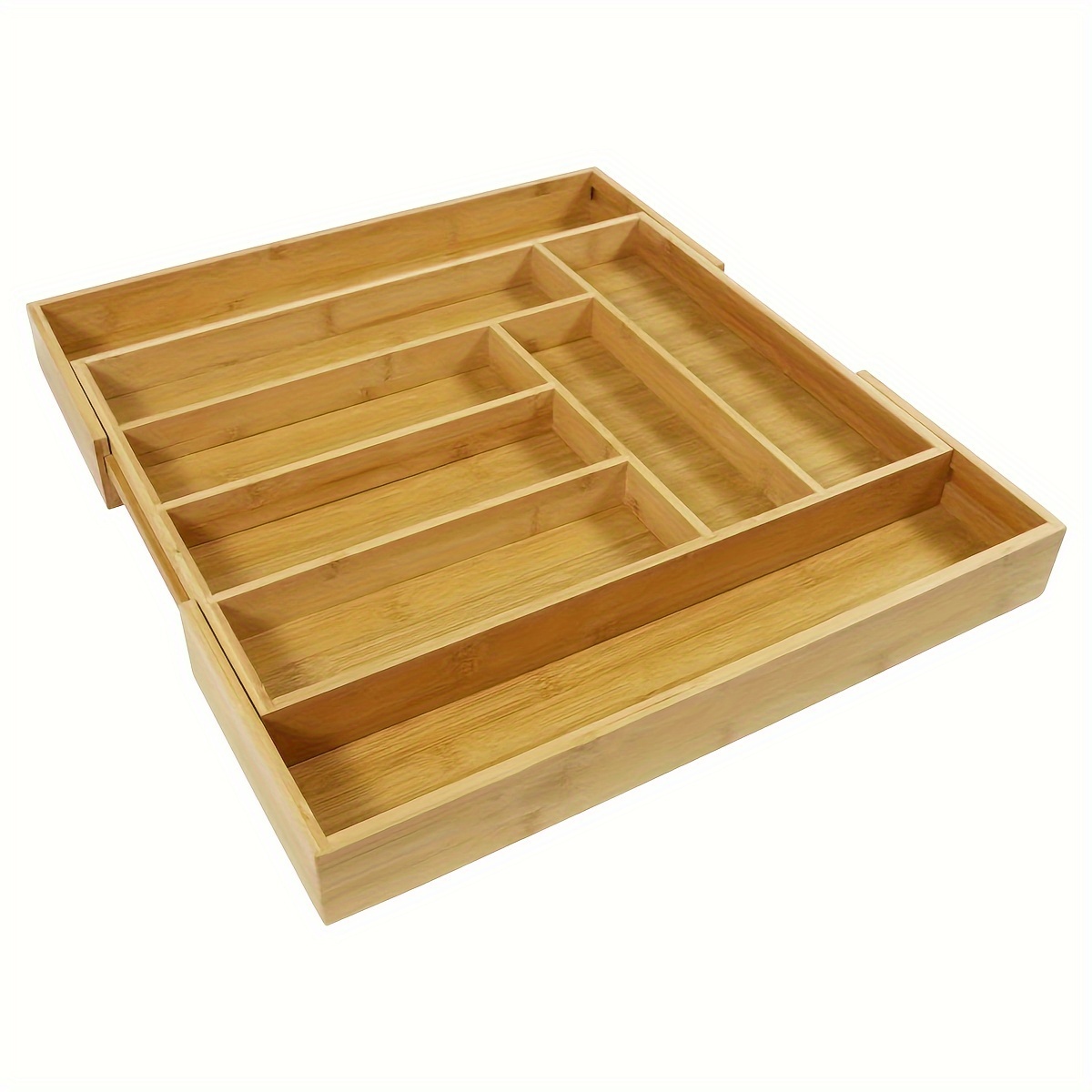 Organizador Cajón Extensible Bambú Utensilios Bandeja - Temu Chile