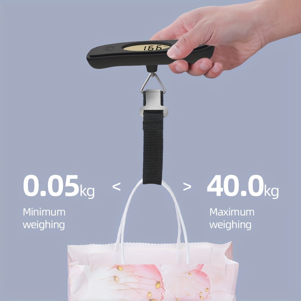 Without Battery, Unit Kg Lb Webbing Style Postal Scale Black Suitcase Scale  Electronic Portable Scale Portable Mini Airport Luggage Scale Fishing  Boarding Luggage Pocket High Precision - Temu
