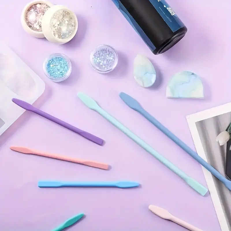 Silicone Stir Sticks Durable Reusable Facial Makeup Stirring - Temu