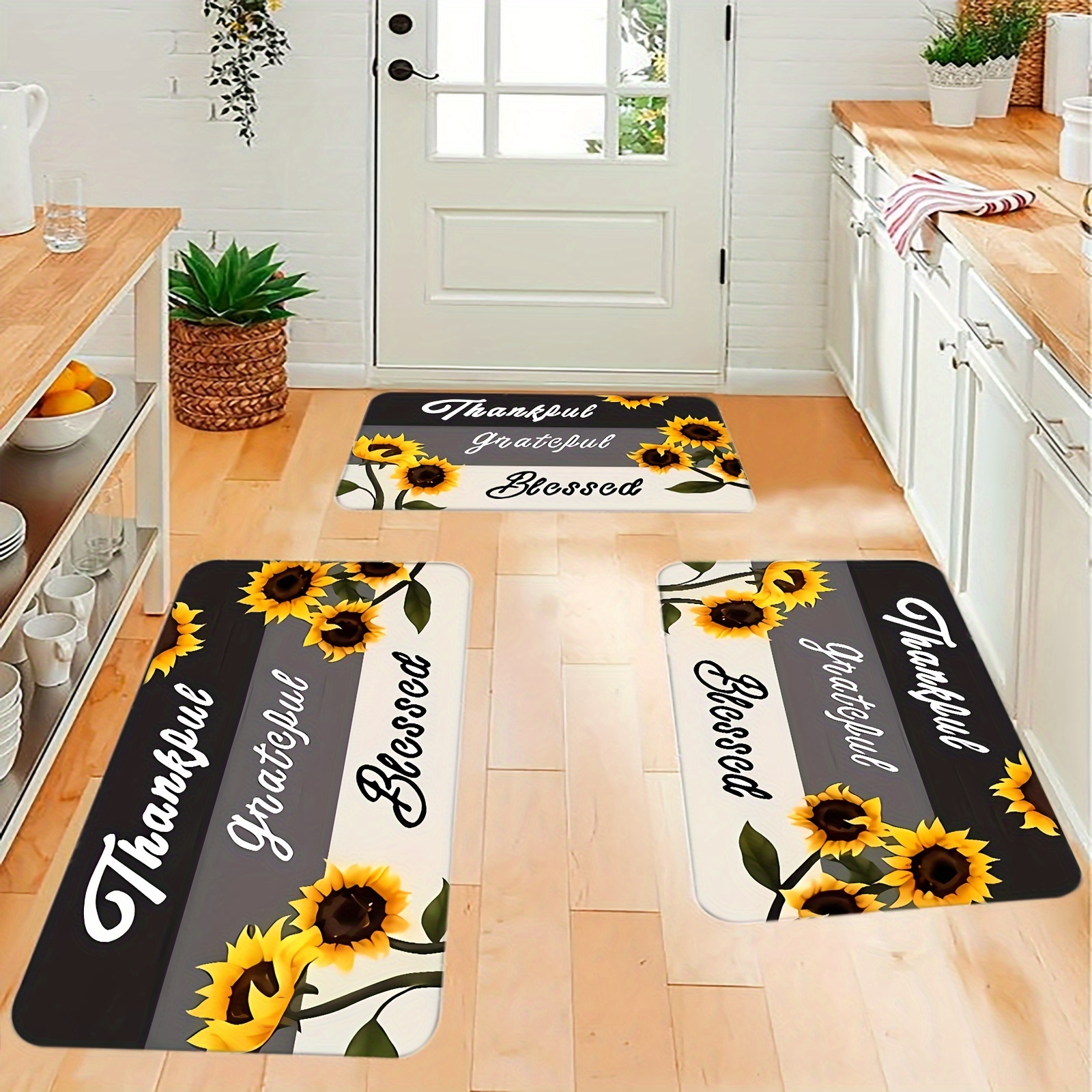 Letter Decor Kitchen Floor Rug, Kitchen Mat, Washable Kitchen Rug Floor Mat  - Temu