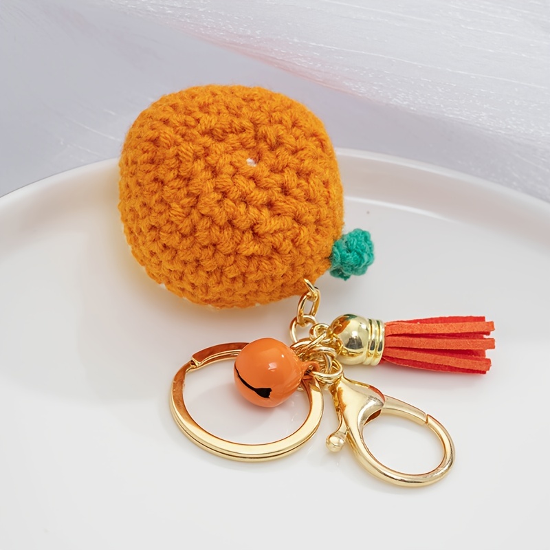  SEADEAR Crochet Fruit Keychain, Key Chain Pendants Car Key Ring  with Bell Car Keychain Pendant Cute Keychain Car Keyring Holder Handmade  Keychain for Key Bag Wallet Purse Kiwi : Clothing, Shoes