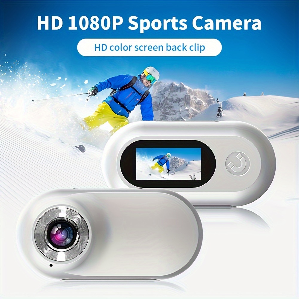 Cámara de acción de bolsillo 4k Hd Pantalla LCD 270 Wifi giratoria Mini  cámara deportiva con estuche impermeable para viajar-64g