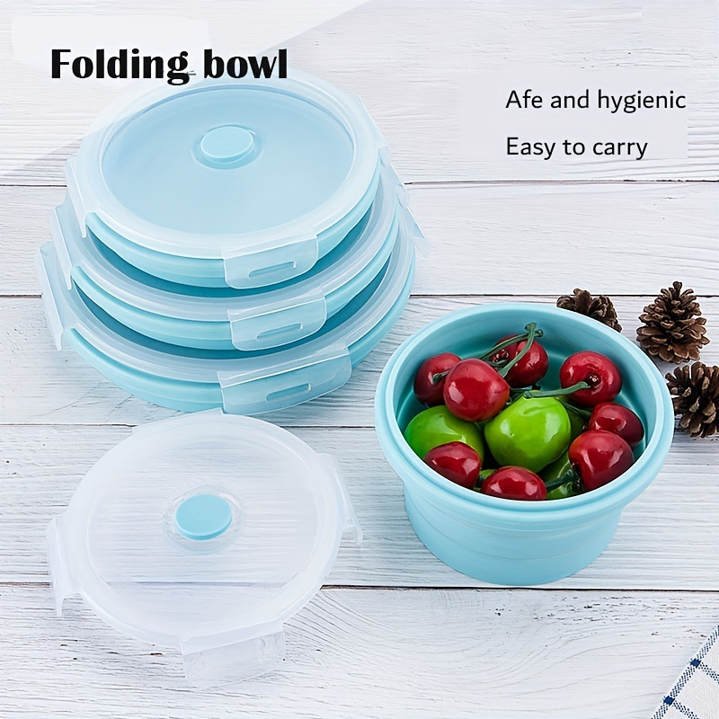 Kitchen Silicone Rectangle Lunch Box Collapsible Bento Box Folding Food  Container Bowl For Dinnerware Home, Food Storage Container Bento Bpa Free  Microwavable Portable Picnic Camping Outdoor - Temu