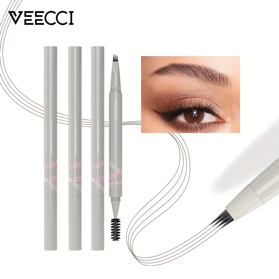 Waterproof Eyebrow Pen Microblading Eyebrow Pencil 4 Split - Temu