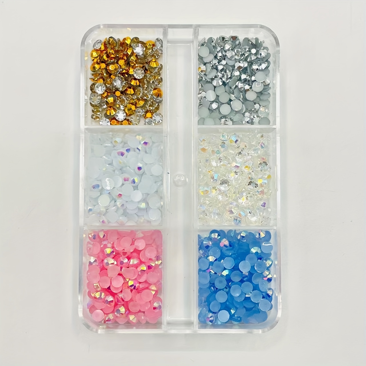 1 caja de joyas para uñas perlas diamantes de imitación para - Temu