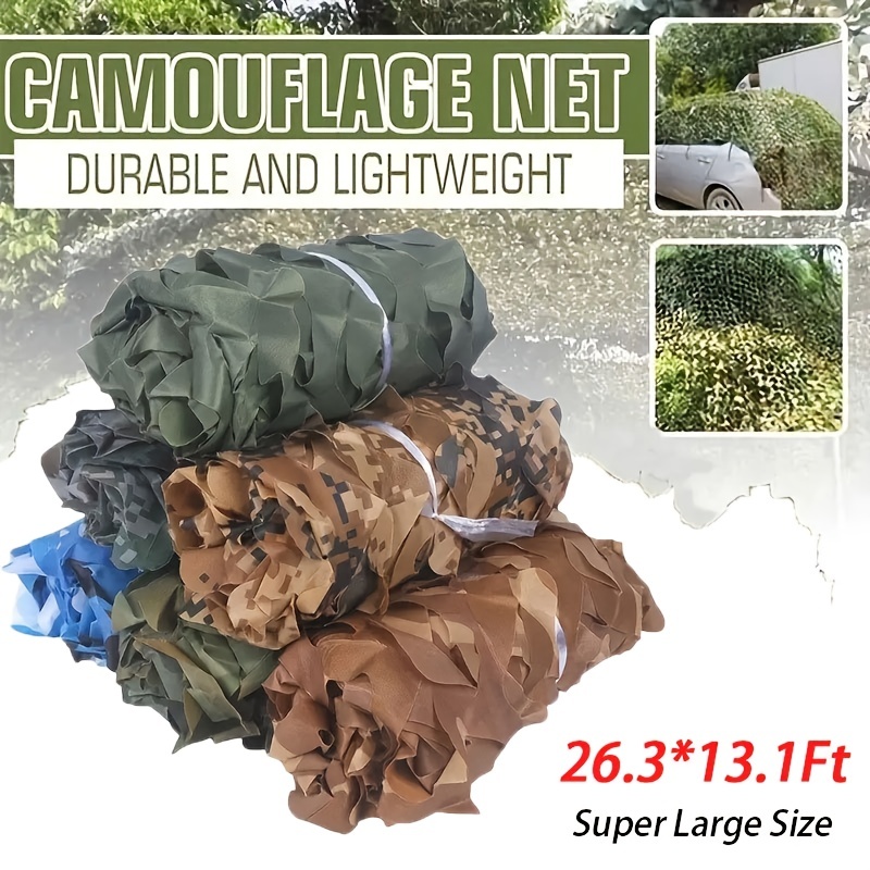 Camouflage Net Large Size Sunshade Camo Cover Car Protection - Temu