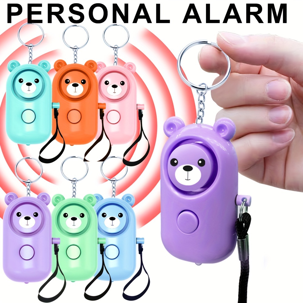 

Personal Safety Alarm For Women, 130db Self Defense Keychains Siren Whistle With Led Light, Personal Emergency Security Safe Devices Key Chain Alarms