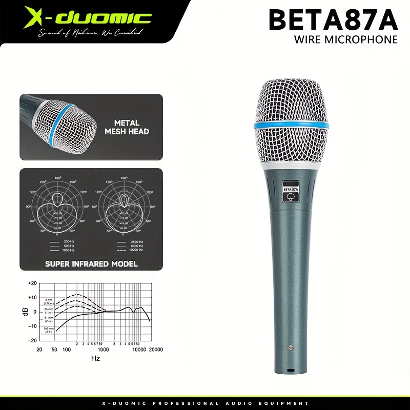 X-duomic Beta87a Wired Dynamic Handheld Microphone - Temu