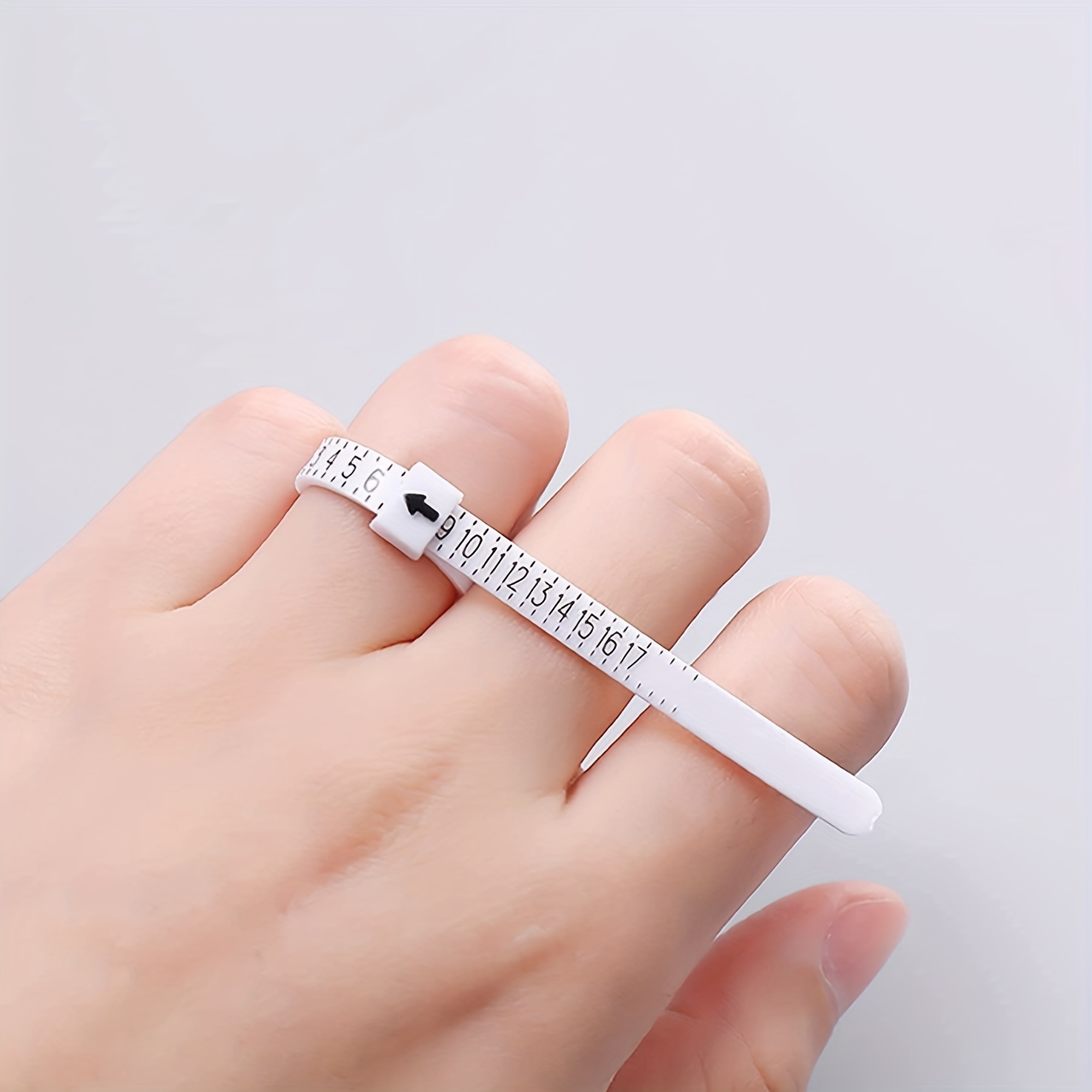 Ring Sizer Dowsabel Sizer Measuring Tool Reusable Finger Size Tape with  Magnified Glass Clear and Accurate Jewelry Sizing Tool U - AliExpress