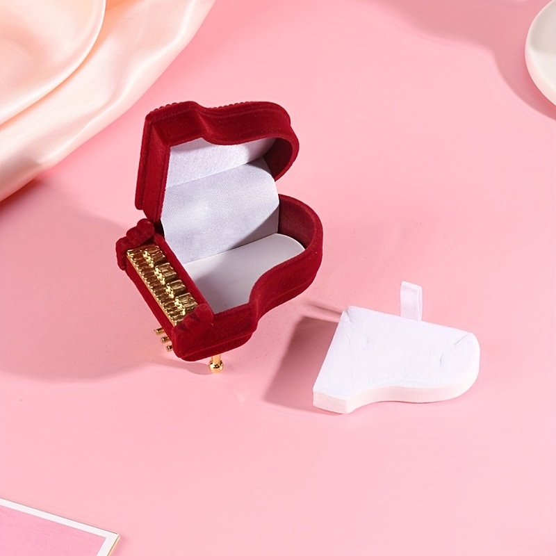 Romantic Piano Ring Box Jewelry Storage Box