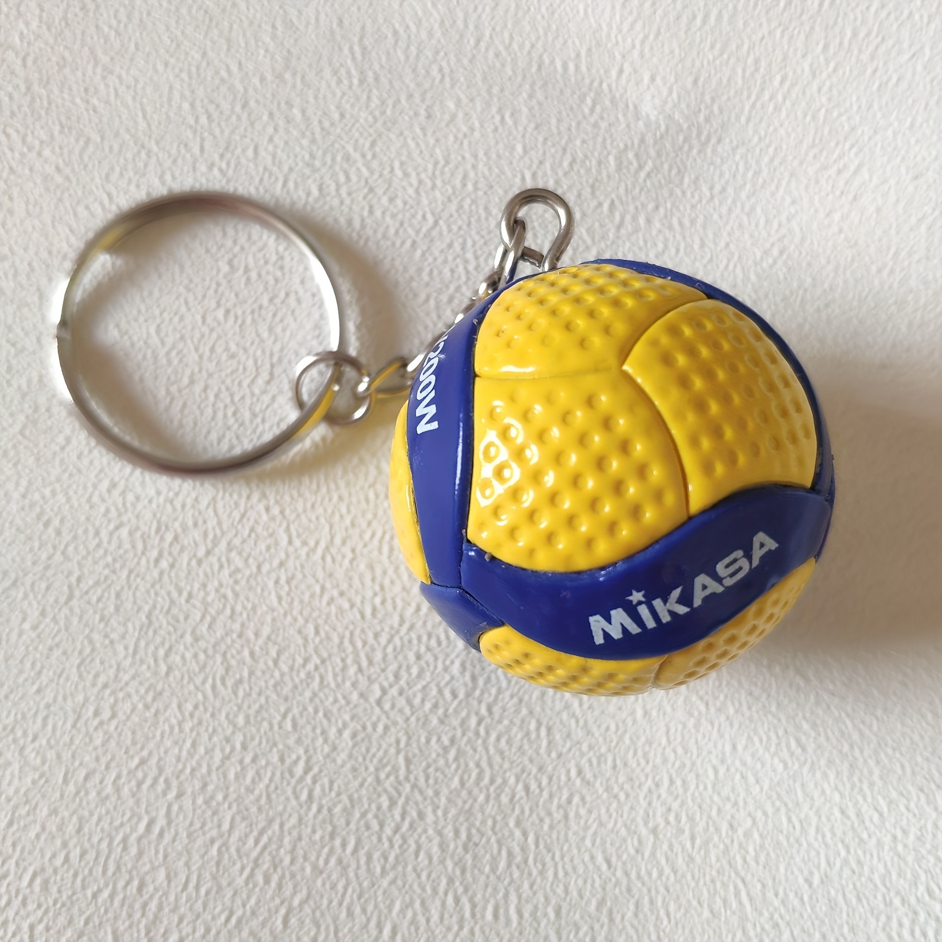 Mini Volleyball Keychain Sports Key Ring Purse Bag Backpack Car Key Charm