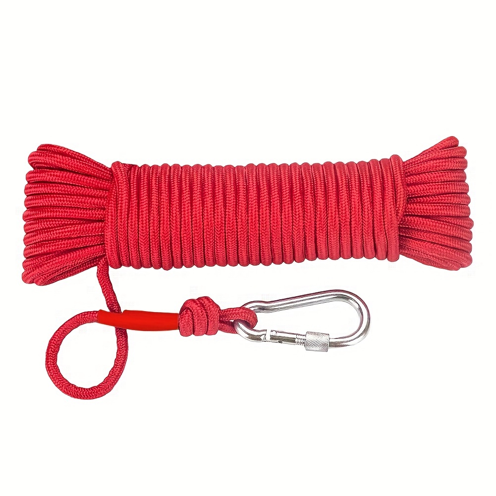 787 40in Magnet Fishing Rope Carabiner Braided Rope Nylon Rope Mooring Line  For Anchor Clothesline Boat Anchor Crafting Pulling Cargo Lashing Tow Rope  - Sports & Outdoors - Temu Philippines