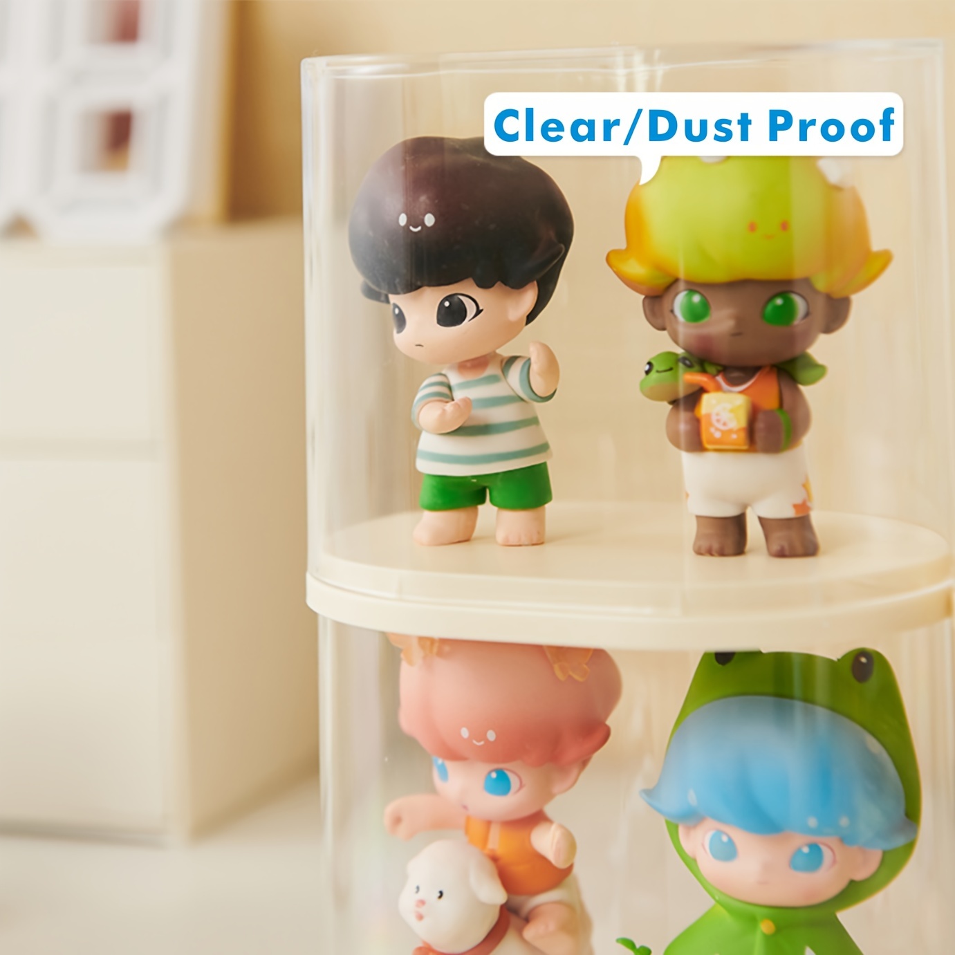 Plastic Doll Organizer Case, Plastic Anime Figure Holder