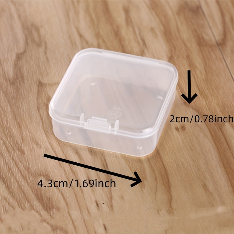 1pc Caja Maquillaje Caja Plástico Rectangular Tapa Caja - Temu