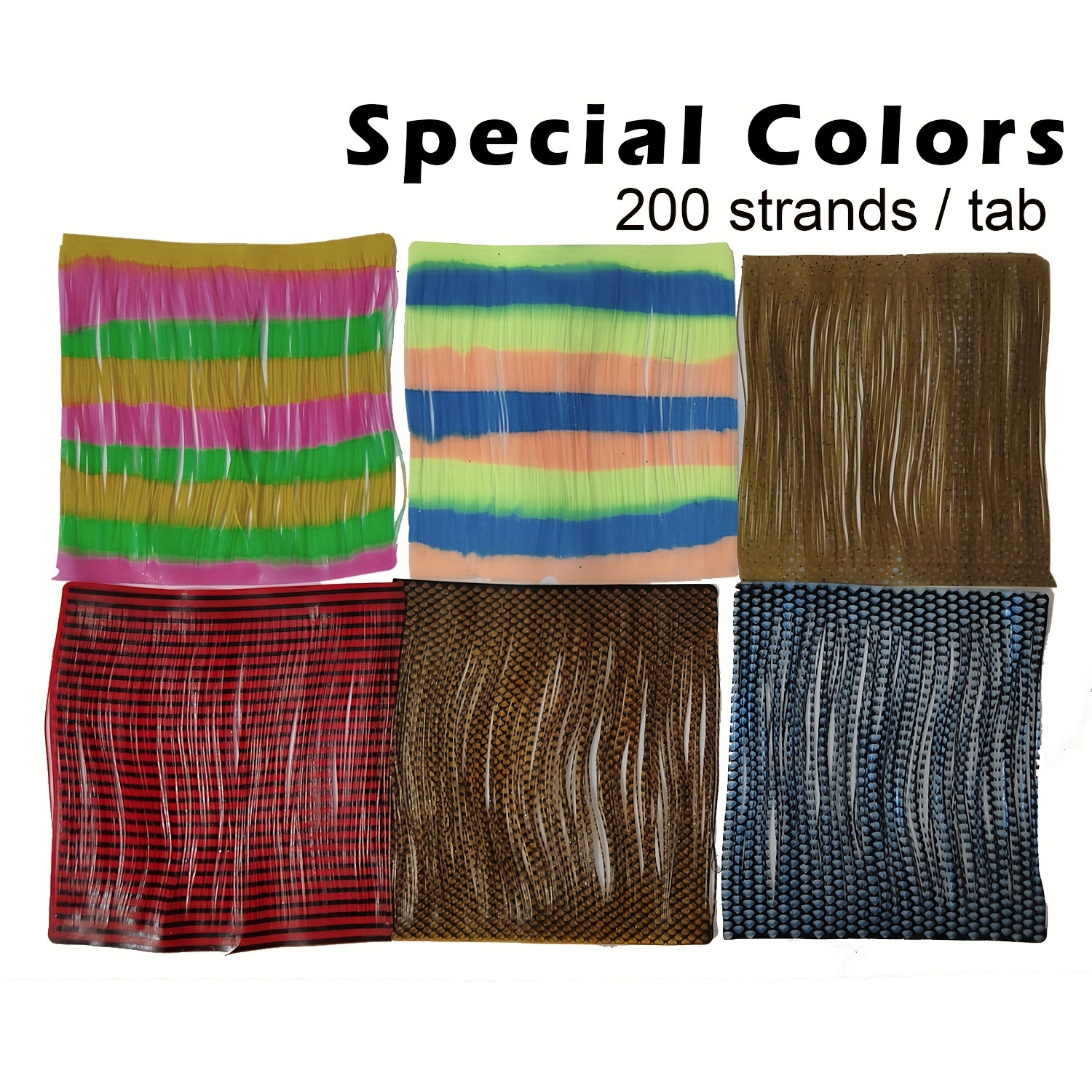1bundle Random Color Durable Spinnerbait Skirt Assortment - Temu
