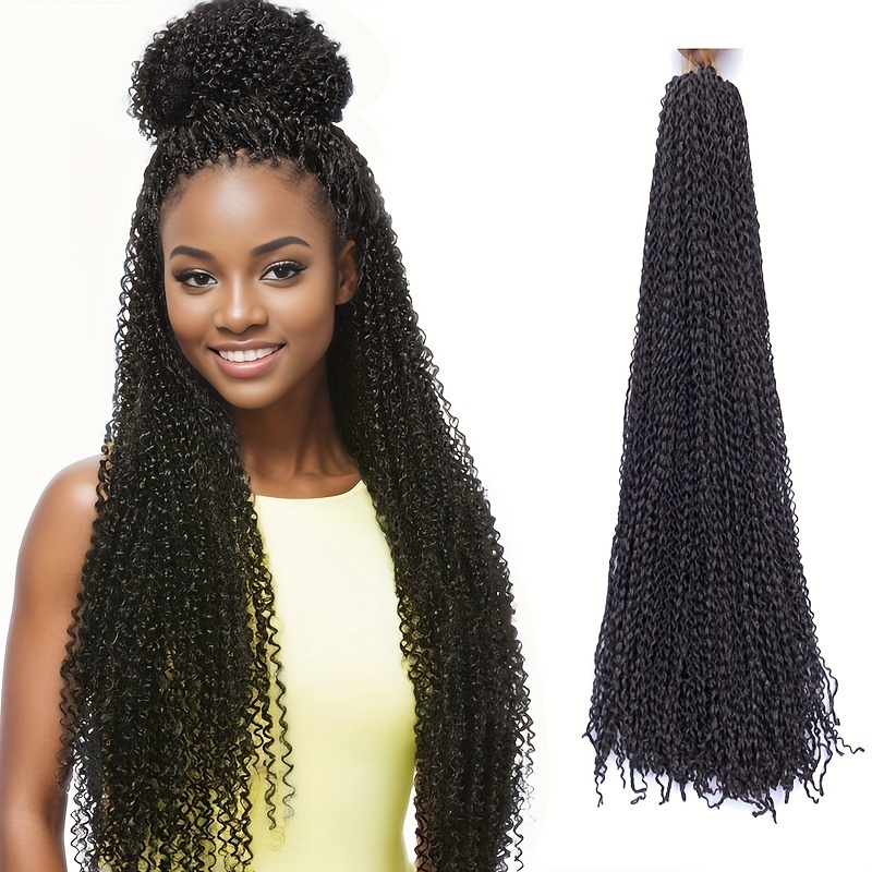 1b Grey Box Braiding Hair Synthetic Crochet Hair 18 24 Inch 613