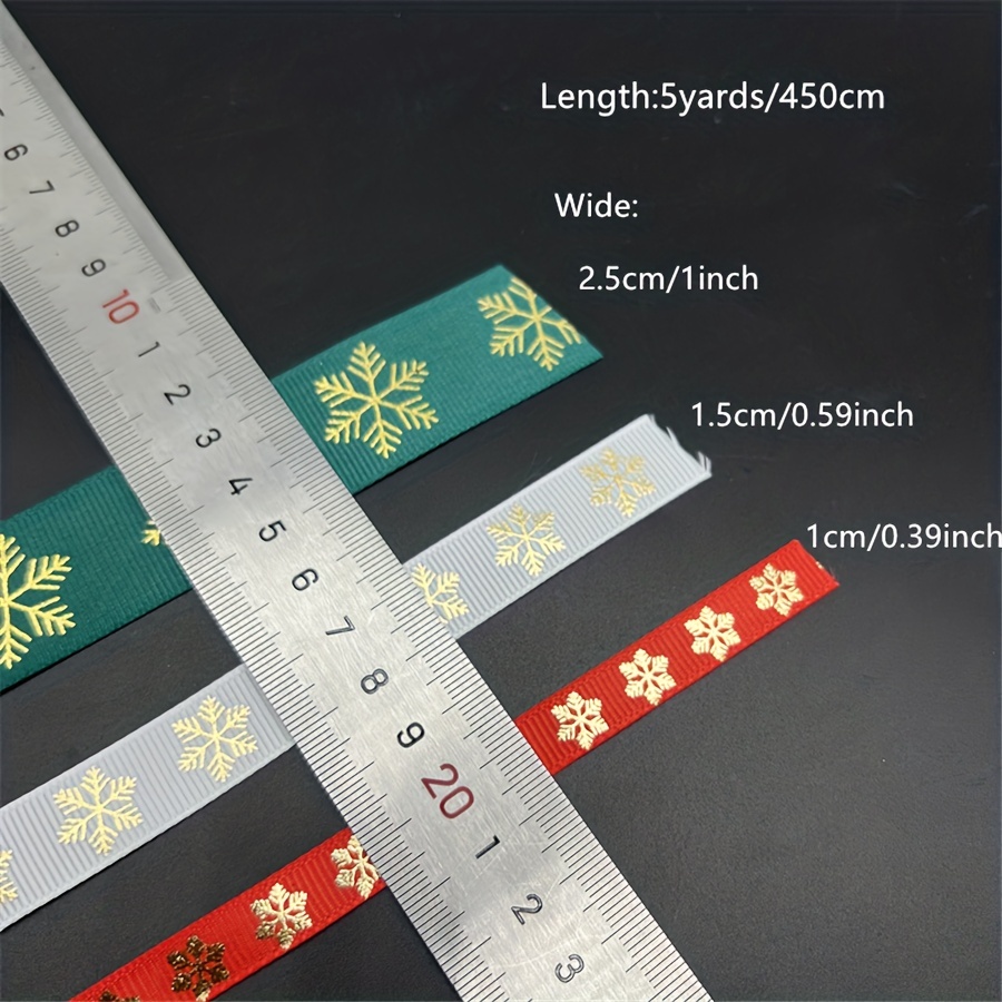 5yards Christmas Ribbon Printed Christmas Polyester Ribbon - Temu