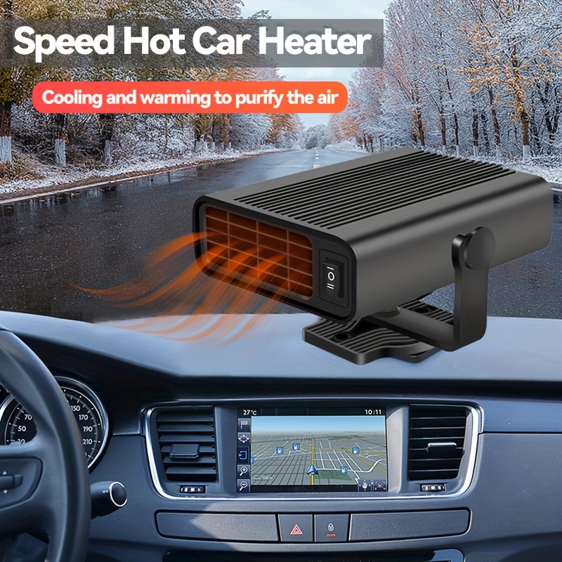 Window Defroster For Car 12V/24V 2 In 1 Heating/Cooling Fan For