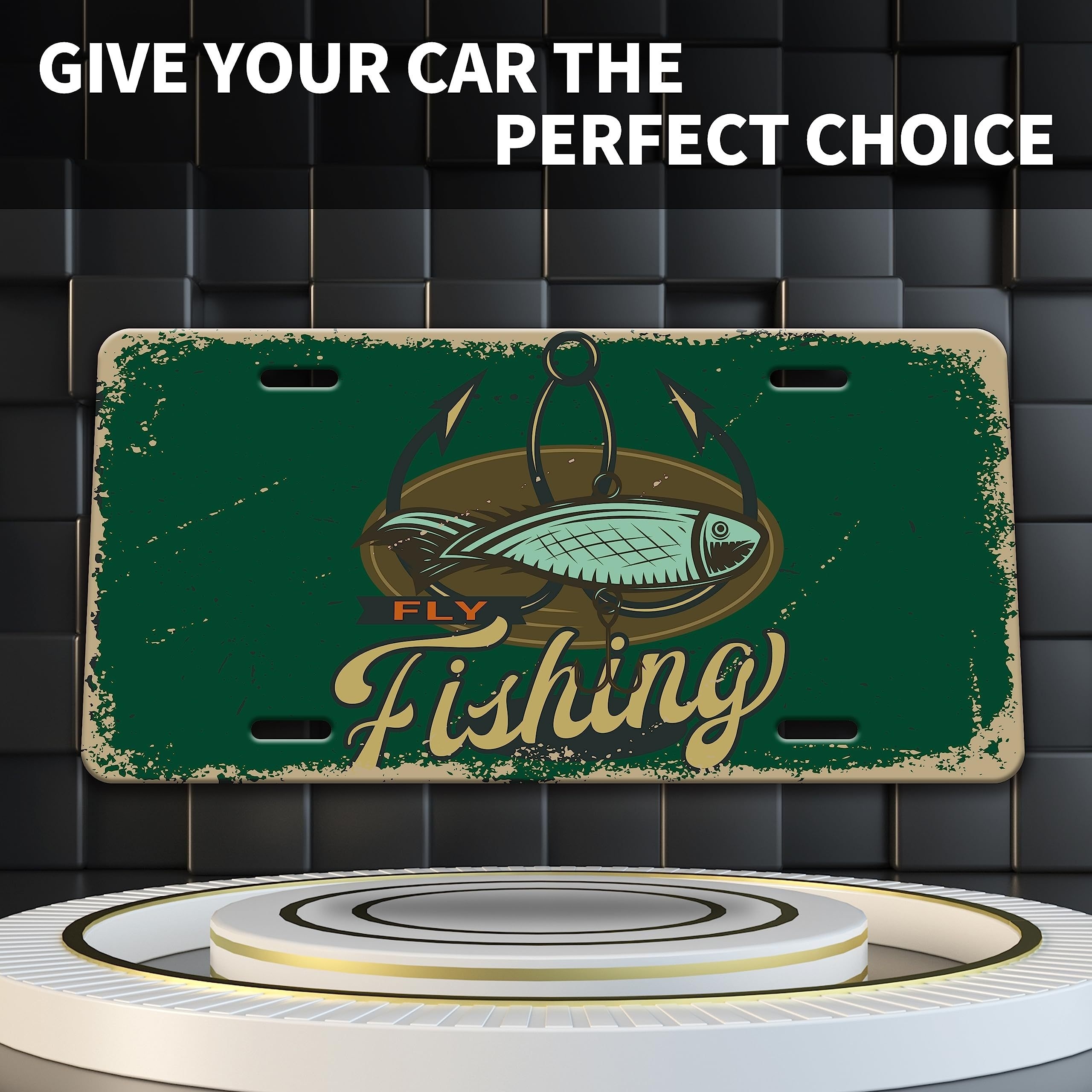 Fishing License Plate Vintage License Plate Cover - Automotive - Temu Canada