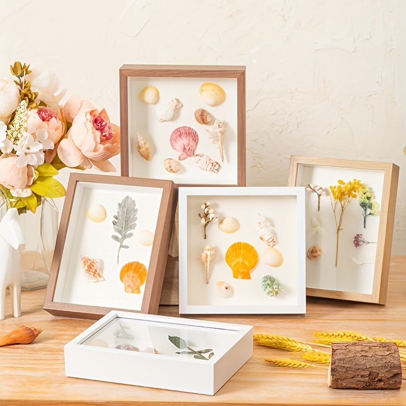 Wooden Dried Flower Photo Frame, Dried Flower Display Stand Decorative  Floating Photo Frame - Temu Romania