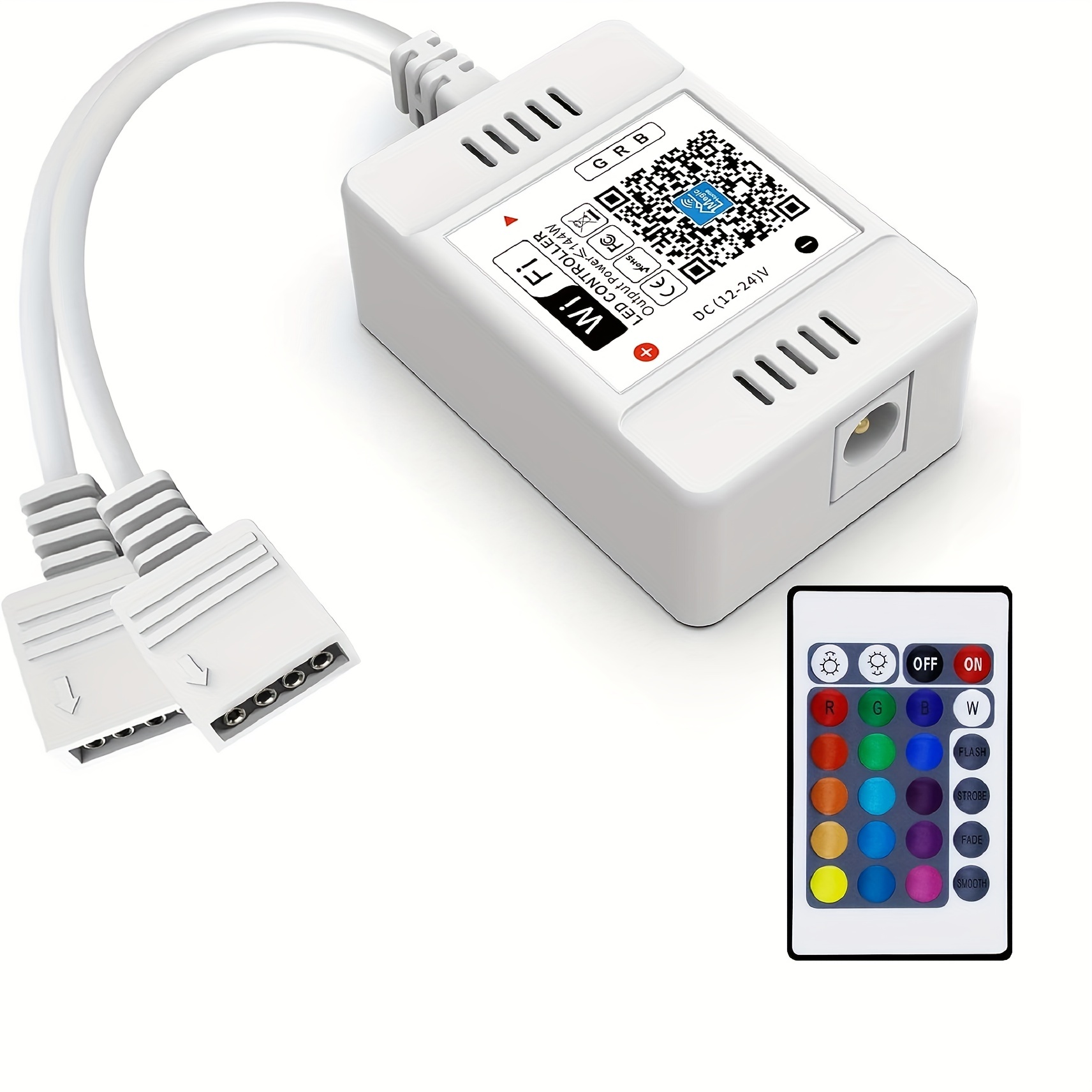 Controlador WiFi para Tira LED RGB 220V. Incluye mando IR. Compatible con  Tuya, Alexa, Google Assistant