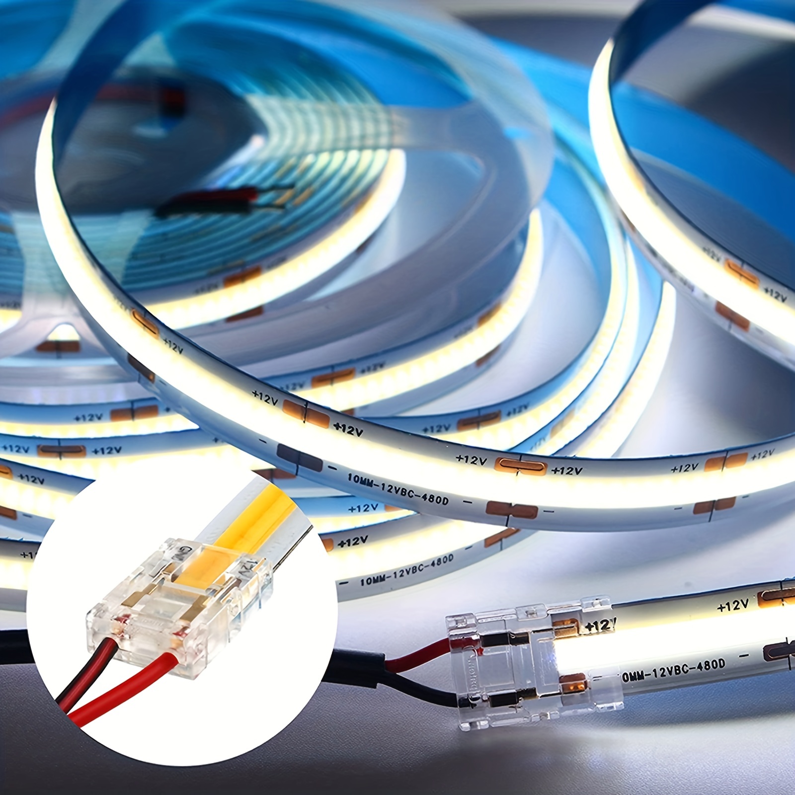 5 Pin 10mm LED Strip to Wire Connector rgbw Unwired Clips Solderless  Adapter Terminal Extension Connection for Multicolor LED Strip Lights 12V  24V