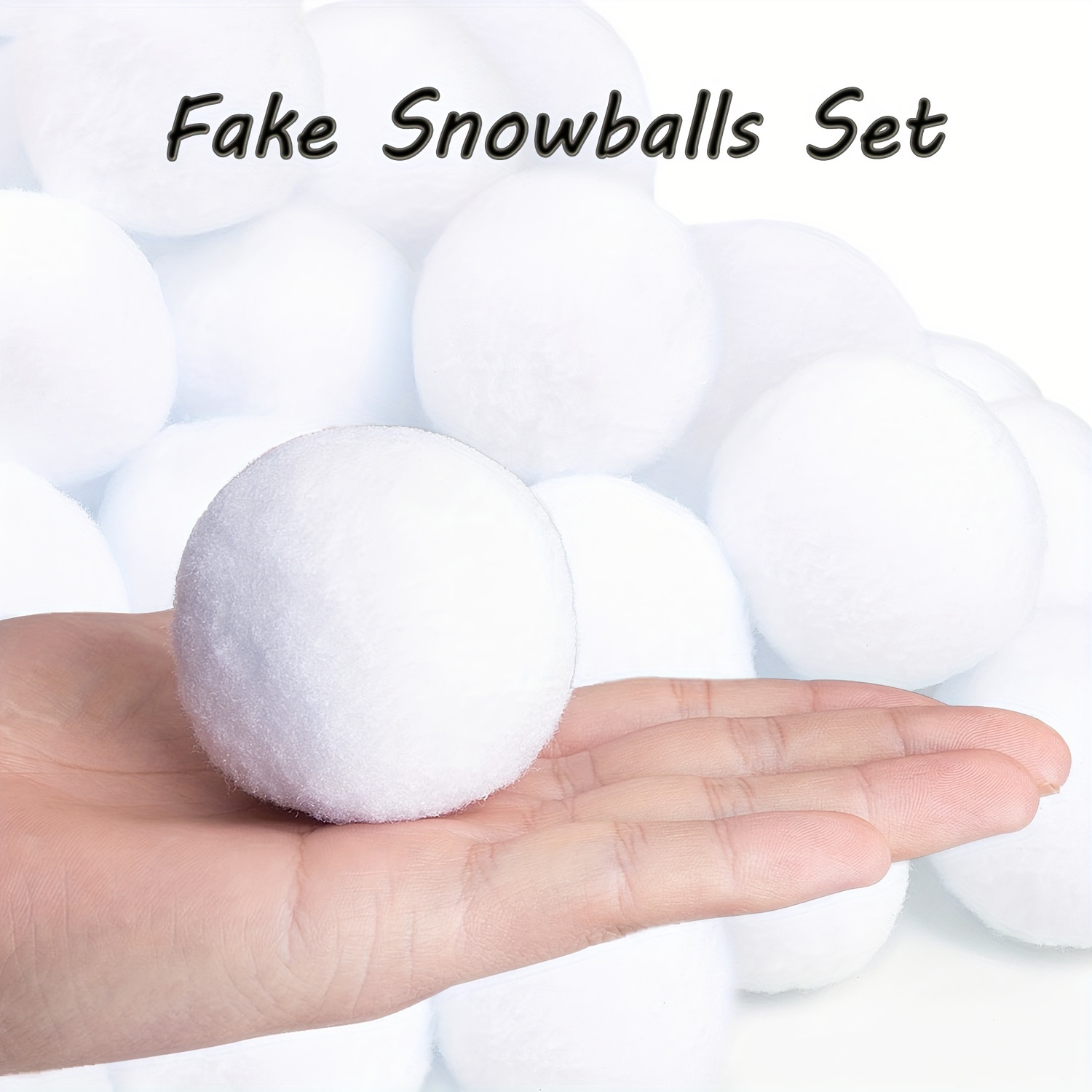 Fake Snowballs Indoor Snowball Artificial Snowballs For - Temu