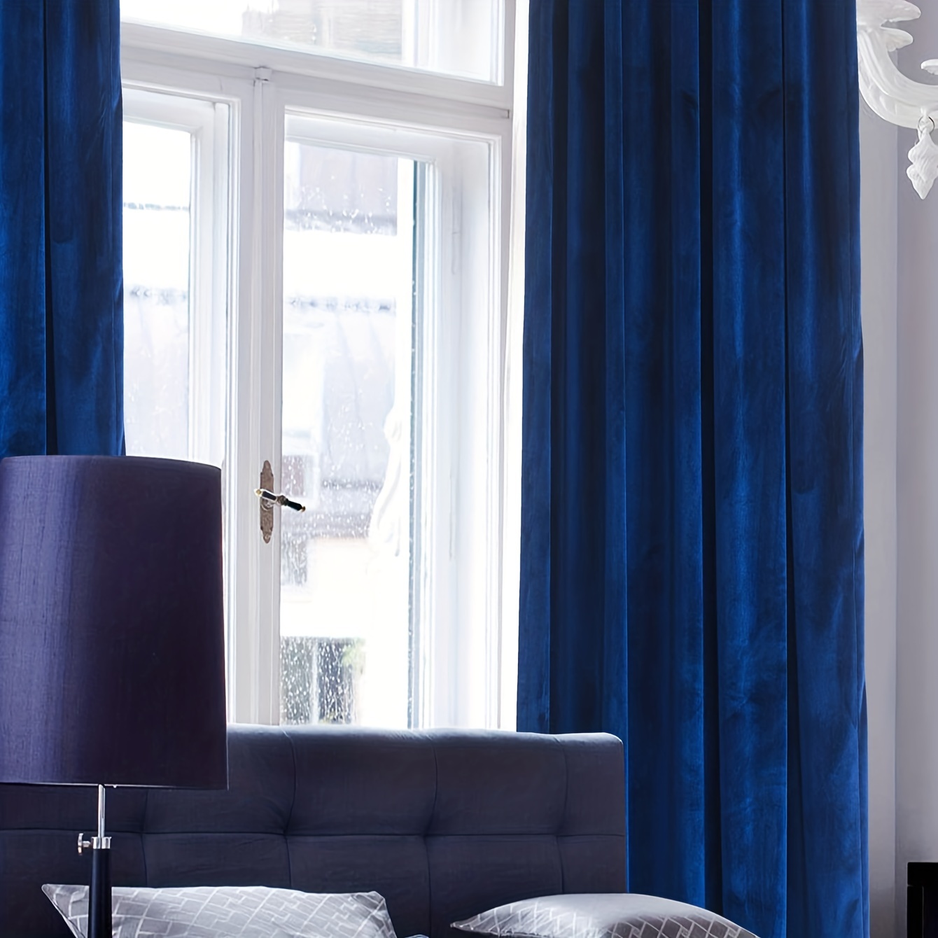 1pc High-end Warm And -proof Flannel Curtain For Hotel Bedrooms And Living Rooms