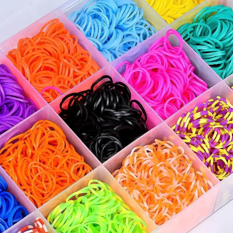 Loom Band Kit 15000+pcs Loom Rubber Bands In 25 Colors With - Temu