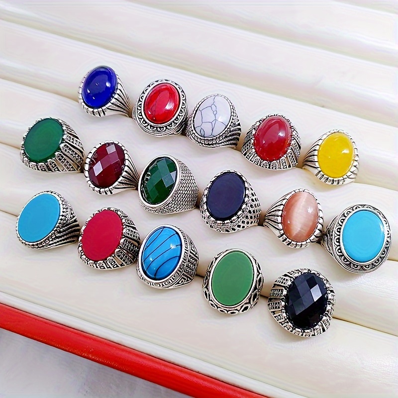 Turquoise jewelry clearance mens rings