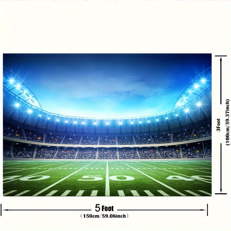 1pc Fondo Cumpleaños Fútbol 5x3 Pies Fondo Foto Campo Fútbol - Temu Mexico