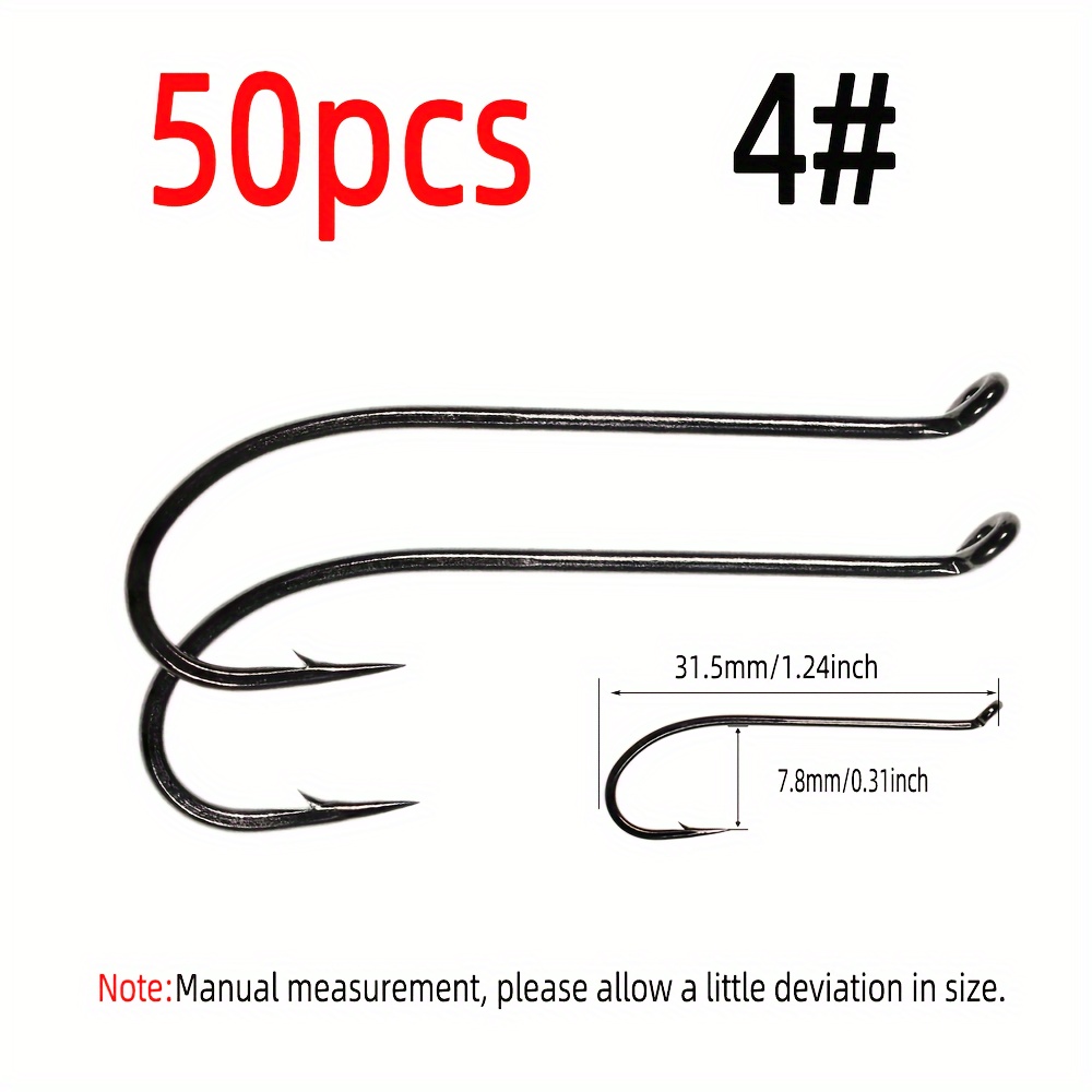 20pcs Fly Tying Fly Fishing Hooks High Carbon Steel Caddis