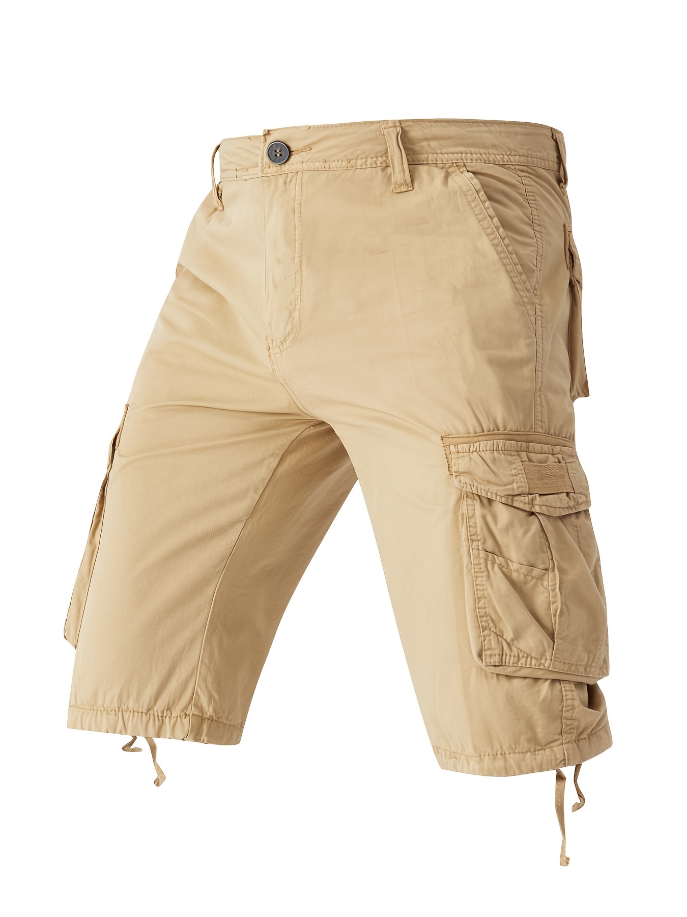 Men's Cargo Short Pants, Lightweight Flap Pocket Loose Trendy Shorts, Men's  Work Pants Outdoors Streetwear Techwear