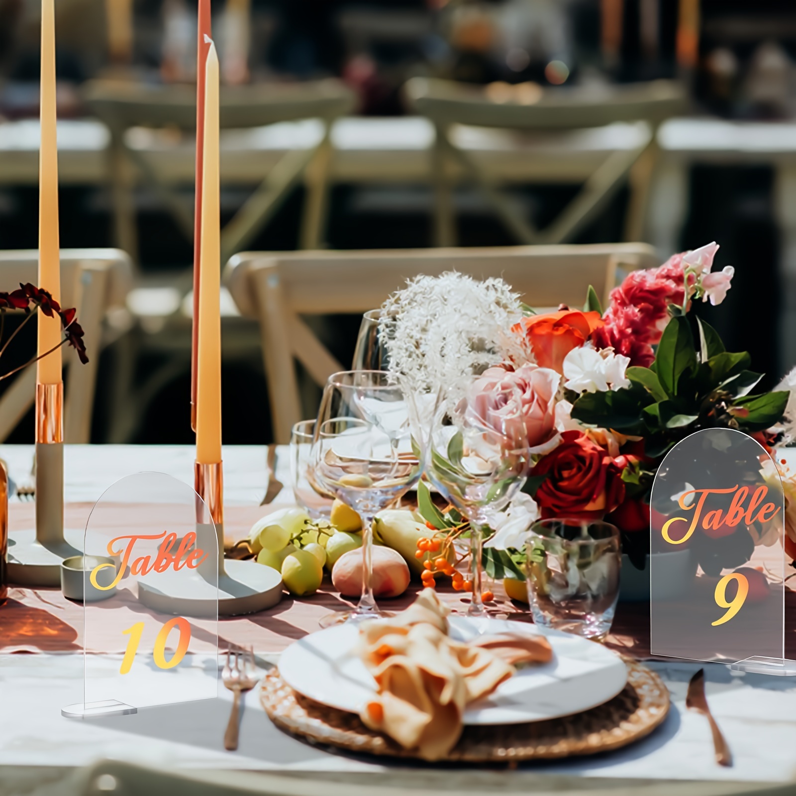 Arch Acrylic Table Sign Holder Clear Diy Table Number Temu Denmark