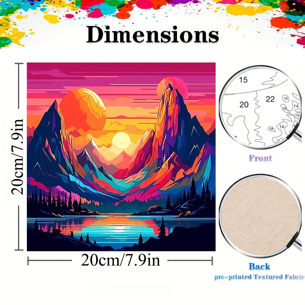 KEEMOSO Pintar por Numeros Adultos Paisajes, DIY Pintura por