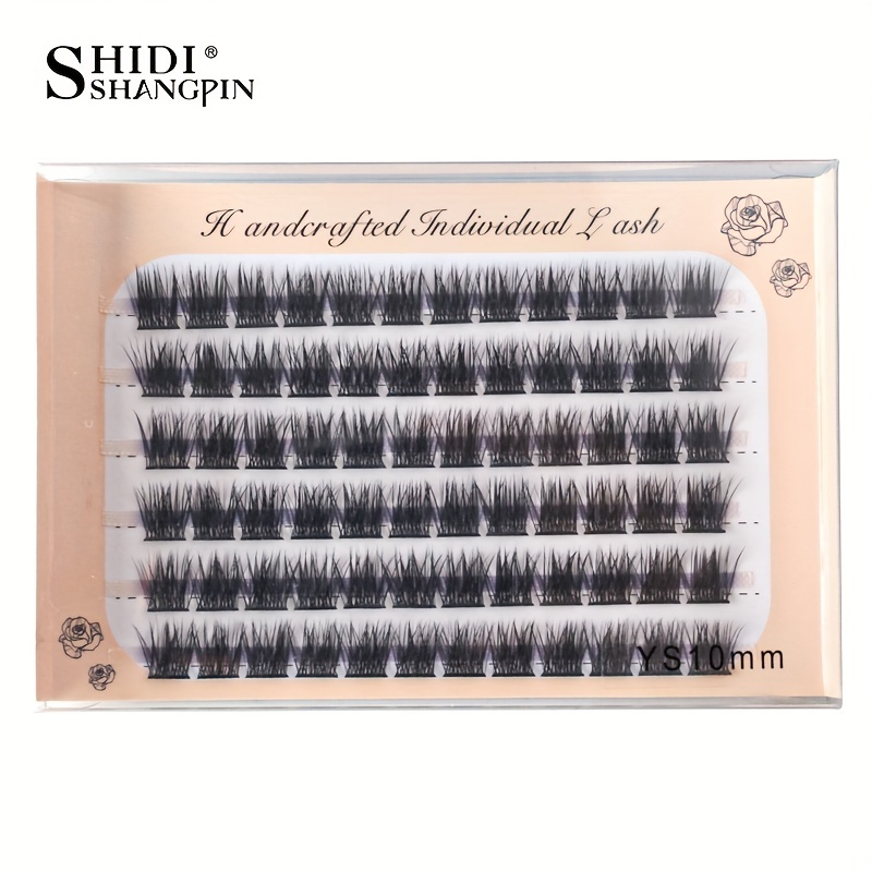 

Shidishangpin Individual Cluster Eyelashes, Natural Long Thick 10/12/14mm Soft 3d Lashes Extensions, Diy Grafting Eyelash