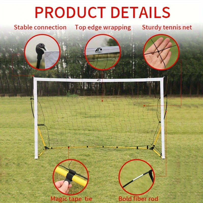 Detachable Soccer Goal Quick Assembly Soccer Net Football - Temu