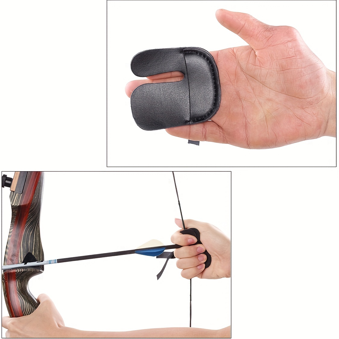 Archery Finger Tab Ultimate Protection Recurve Bows Finger - Temu