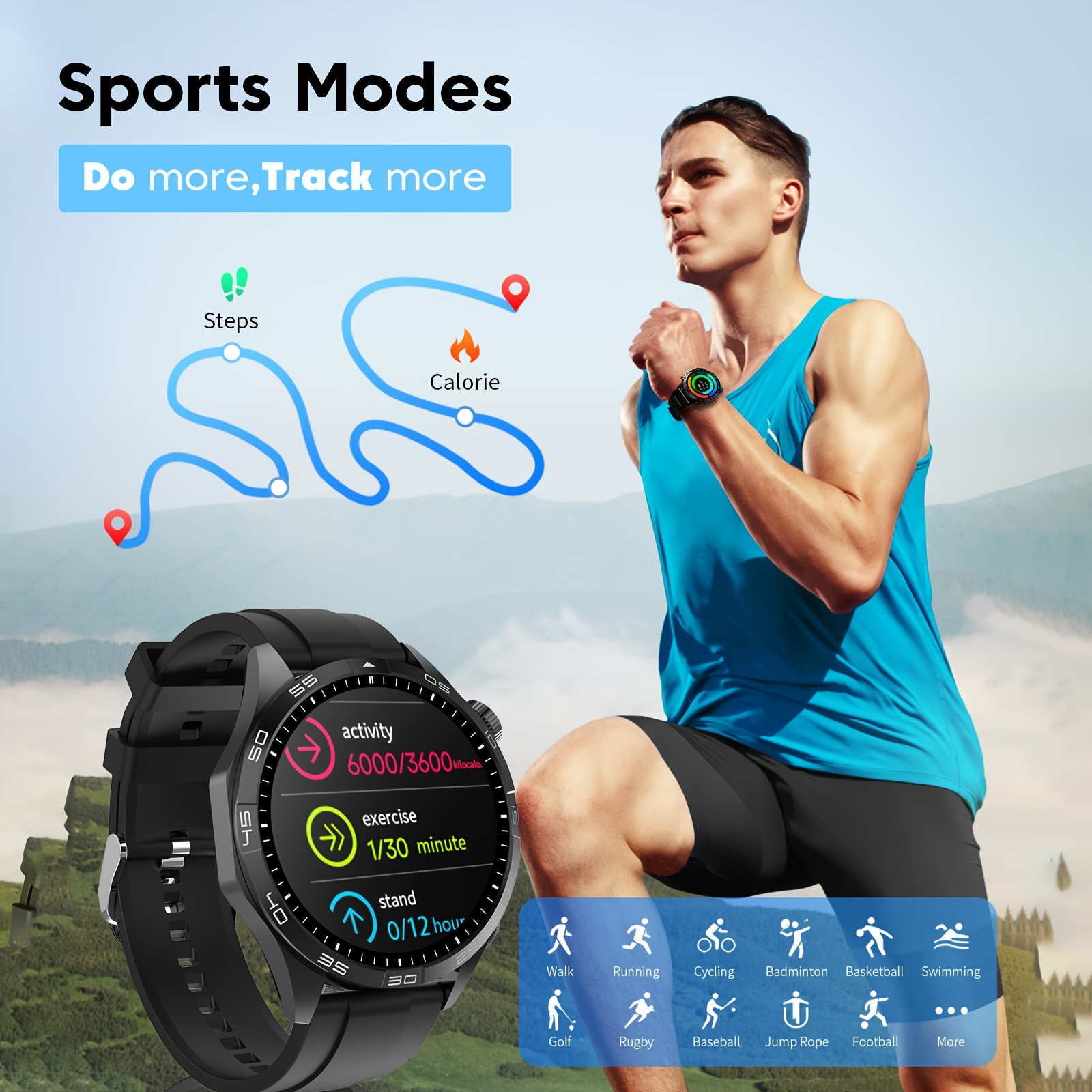 Smart Watch for Android/Samsung/iPhone, Activity Fitness Tracker