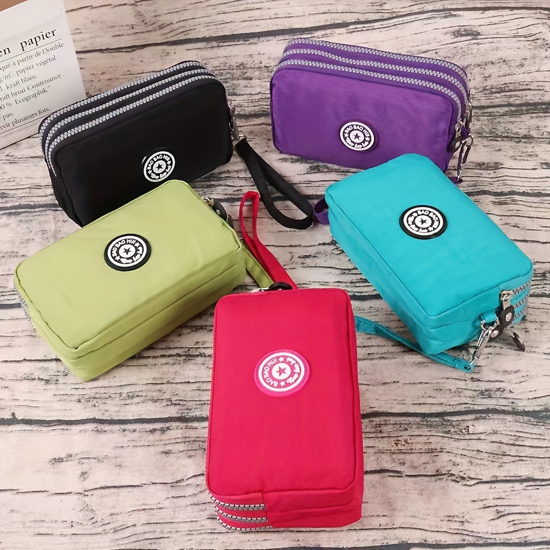 Fashion Women Long Wallet Double Layer Zipper Coin Phone Money Bag